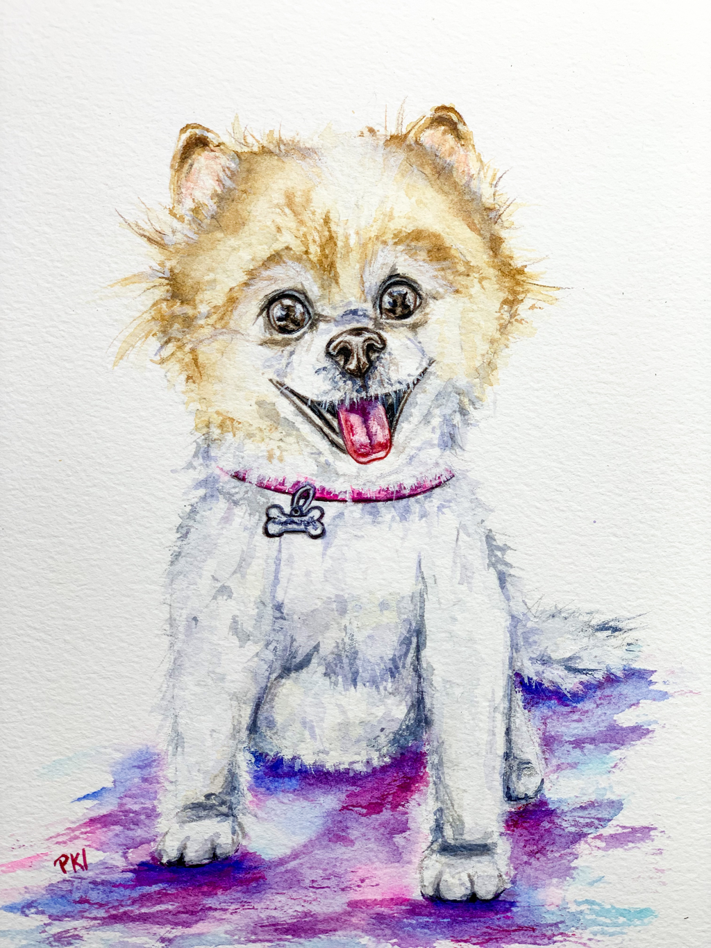 Watercolor Pet Portrait Custom painting, original art, gift ideas for pet loss, pet loss, birthday ideas, dog lovers